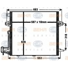 8FC 351 330-611 HELLA Конденсатор, кондиционер