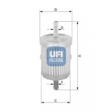 31.001.00 UFI Топливный фильтр