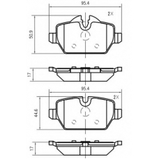 K628900 Vema Комплект тормозных колодок, дисковый тормоз