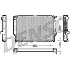 DRM05066 DENSO Радиатор, охлаждение двигателя