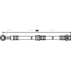 HOS3267 APEC Тормозной шланг