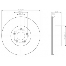 MDC793 MINTEX Тормозной диск