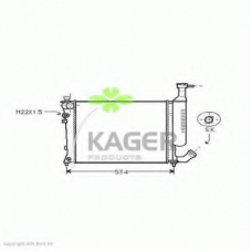 31-1809 KAGER Радиатор, охлаждение двигателя