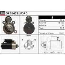 DRS3476 DELCO REMY Стартер