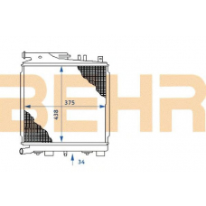 2108258 BEHR Radiator