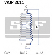 VKJP 2011 SKF Комплект пылника, рулевое управление