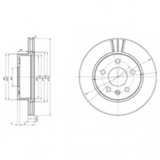BG3296 DELPHI Тормозной диск