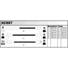 XC887 QUINTON HAZELL Комплект проводов зажигания