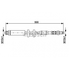 1 987 481 067 BOSCH Тормозной шланг