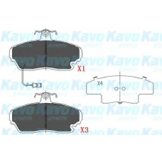KBP-2021 KAVO PARTS Комплект тормозных колодок, дисковый тормоз