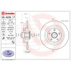 08.A239.17 BREMBO Тормозной диск