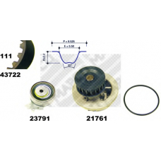41722 MAPCO Водяной насос + комплект зубчатого ремня