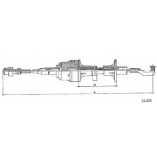 11.255 CABOR Трос, управление сцеплением