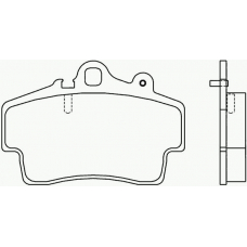 P 65 007 BREMBO Комплект тормозных колодок, дисковый тормоз