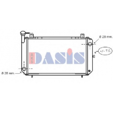 071170N AKS DASIS Радиатор, охлаждение двигателя