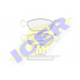 181602 ICER Комплект тормозных колодок, дисковый тормоз