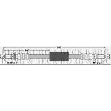 BBH6154 BORG & BECK Тормозной шланг