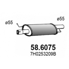 58.6075 ASSO Средний глушитель выхлопных газов