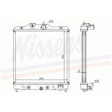 63310 NISSENS Охладитель, охлаждение двигателя
