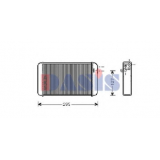 159130N AKS DASIS Теплообменник, отопление салона