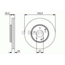 0 986 479 R79 BOSCH Тормозной диск