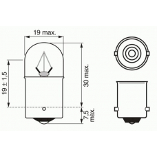 1 987 302 510 BOSCH Лампа накаливания