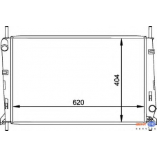 8MK 376 764-051 HELLA Радиатор, охлаждение двигателя