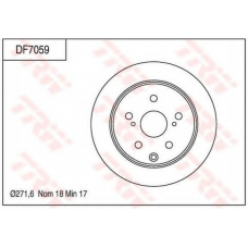 DF7059 TRW Тормозной диск