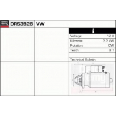 DRS3928 DELCO REMY Стартер