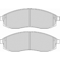 FD7107N NECTO Комплект тормозных колодок, дисковый тормоз