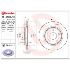 08.N123.11 BREMBO Тормозной диск