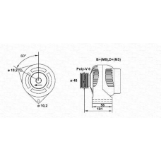 943355079010 MAGNETI MARELLI Генератор