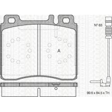 8110 23004 TRIDON Brake pads - front