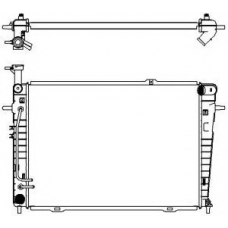 3221-1011 SAKURA  Automotive Радиатор, охлаждение двигателя