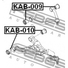 KAB-009 FEBEST Подвеска, рычаг независимой подвески колеса