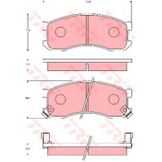 GDB7099 TRW Комплект тормозных колодок, дисковый тормоз