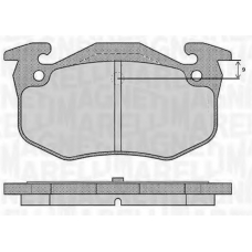 363916060790 MAGNETI MARELLI Комплект тормозных колодок, дисковый тормоз