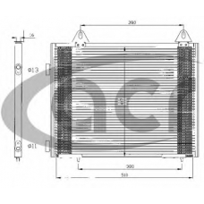 300381 ACR Конденсатор, кондиционер
