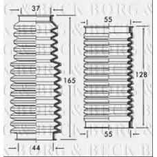 BSG3159 BORG & BECK Пыльник, рулевое управление