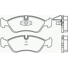 2186201 TEXTAR Комплект тормозных колодок, дисковый тормоз