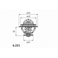 B.346.83 BEHR Термостат, охлаждающая жидкость