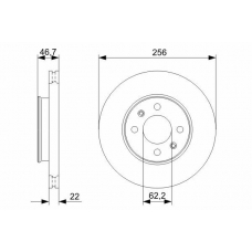 0 986 479 367 BOSCH Тормозной диск