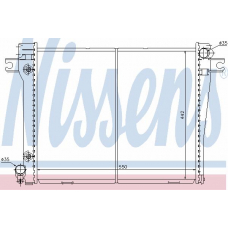 60661 NISSENS Радиатор, охлаждение двигателя
