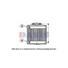 050051N AKS DASIS Радиатор, охлаждение двигателя