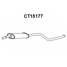 CT15177 VENEPORTE Средний глушитель выхлопных газов