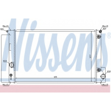 64694 NISSENS Радиатор, охлаждение двигателя