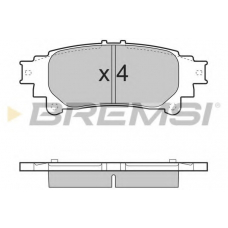 BP3482 BREMSI Комплект тормозных колодок, дисковый тормоз