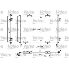 818015 VALEO Конденсатор, кондиционер