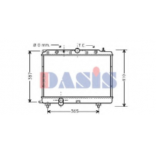 370004N AKS DASIS Радиатор, охлаждение двигателя