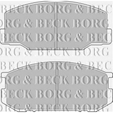 BBP1196 BORG & BECK Комплект тормозных колодок, дисковый тормоз